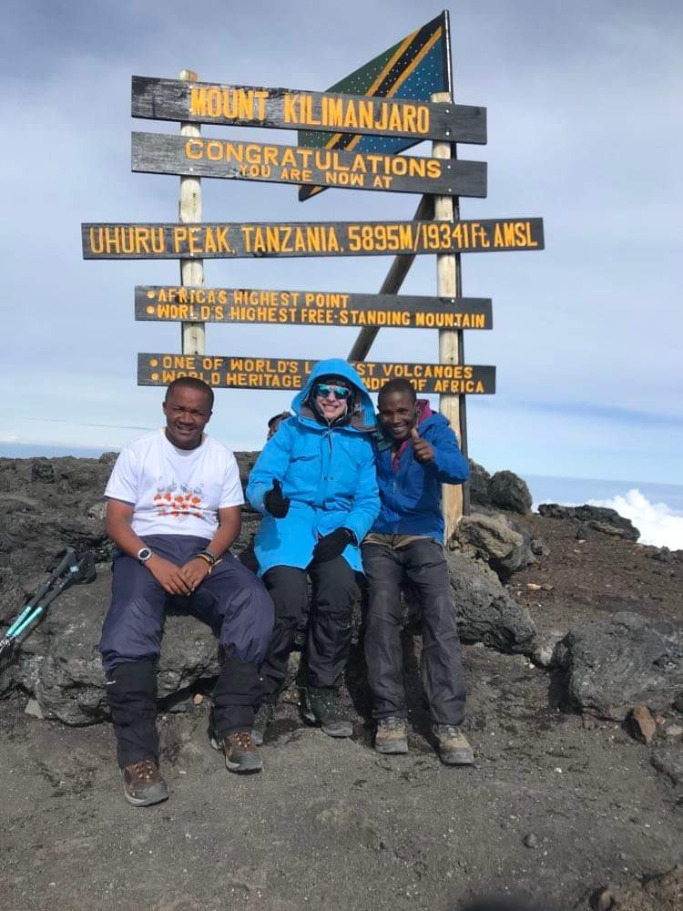 Uhuru peak the top of mount Kilimanjaro